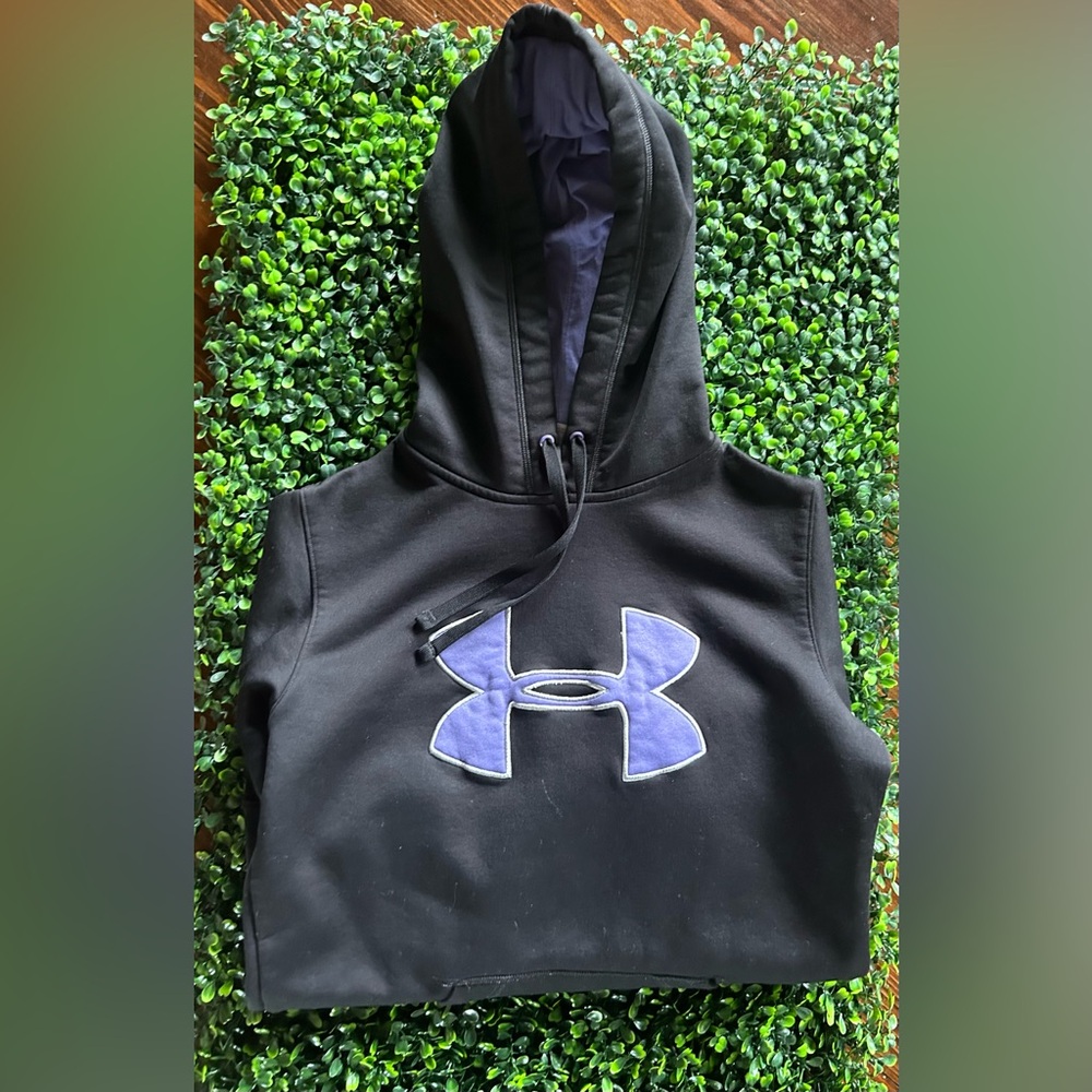 Under Armour Black and Purple Hoodie